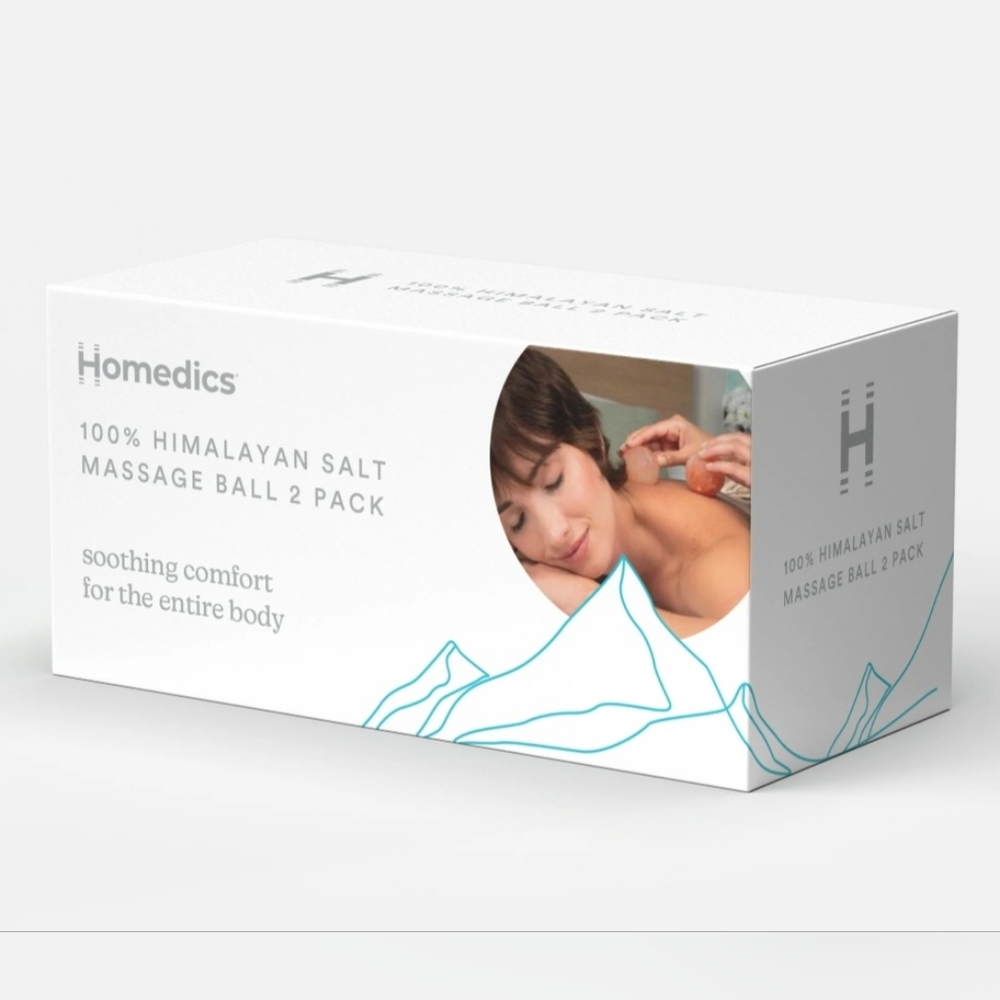 100% Himalayan Salt Massage Balls - 2 Pack
